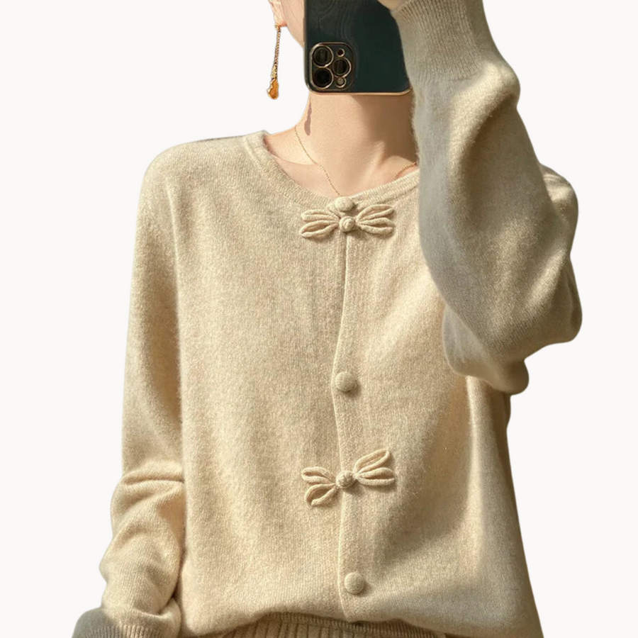 Béatrice | Cardigan à nœud