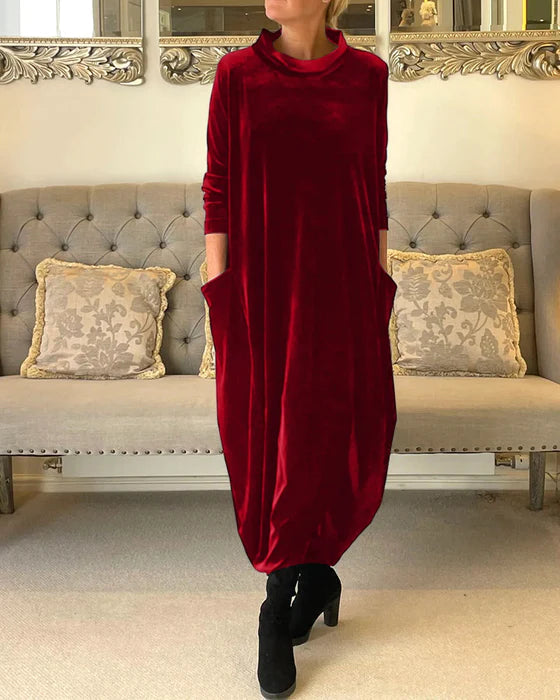 ELORA - Velvet Evening Dress