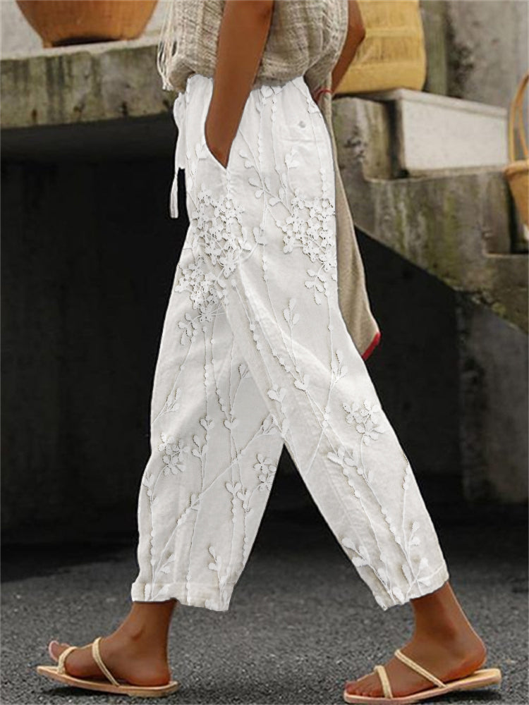 Zoey™ - Pantalon Imprimé Vigne