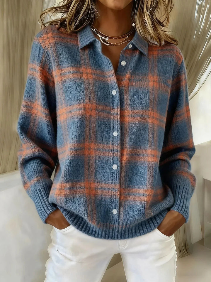 Aiza - Soft Check Cardigan