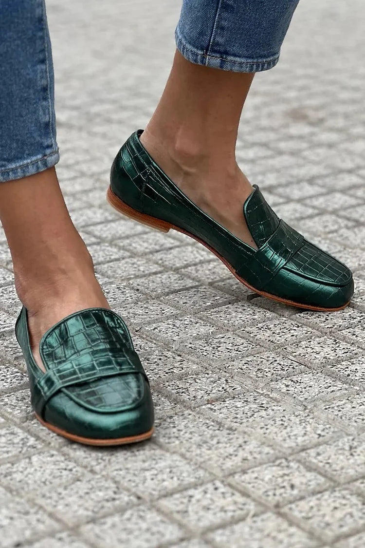MOCASÍN EFECTO COCODRILO