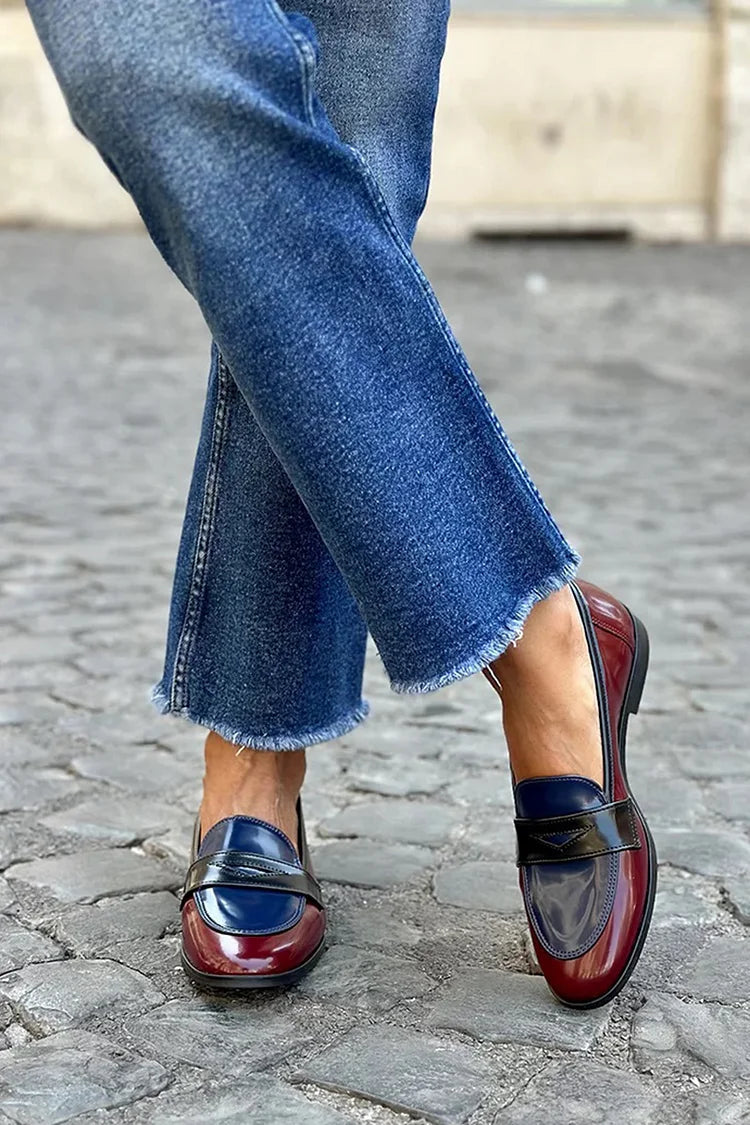 MOCASSIN TRICOLORE BRILLANT