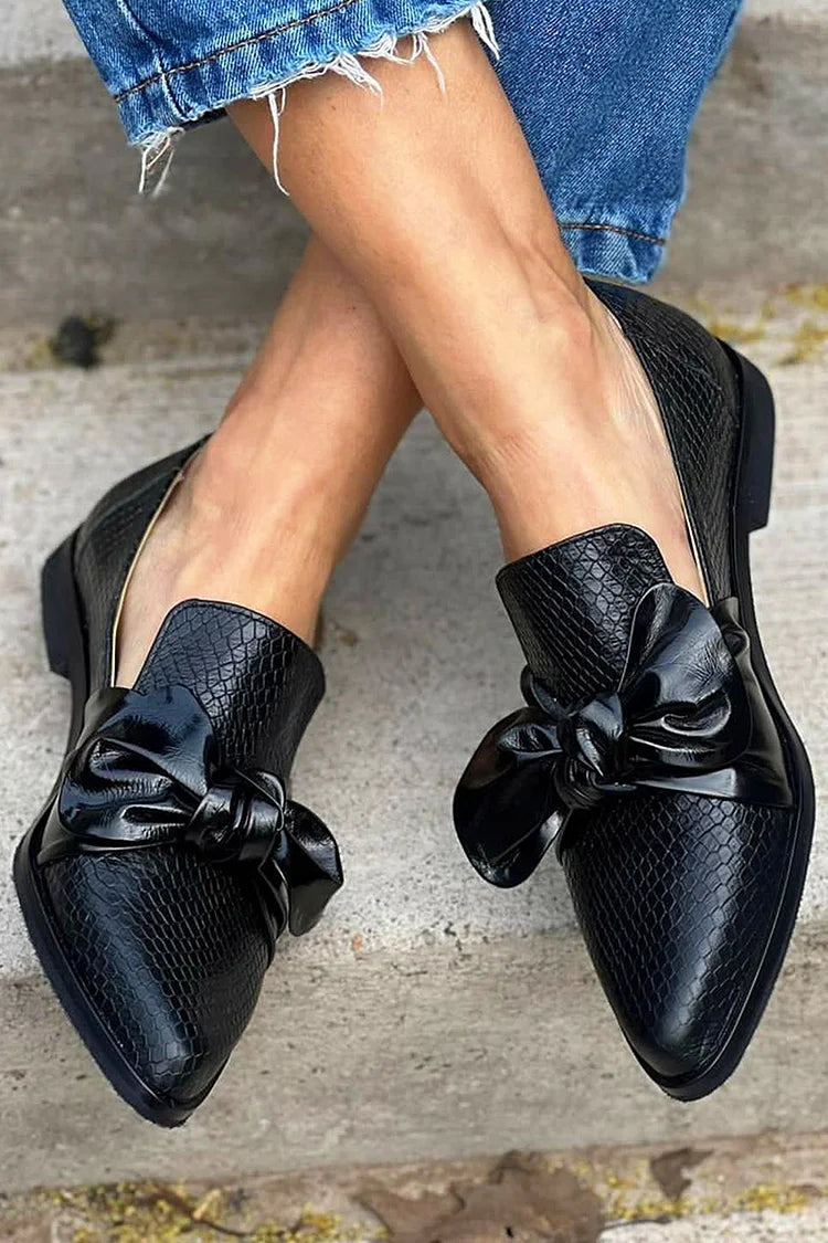 Carine | Mocassins imprimé serpent