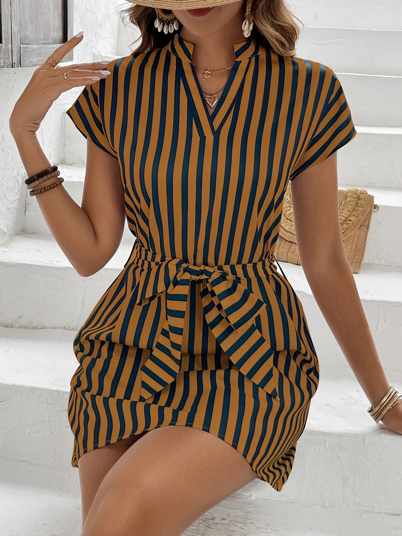Madelon | Vestido casual a rayas