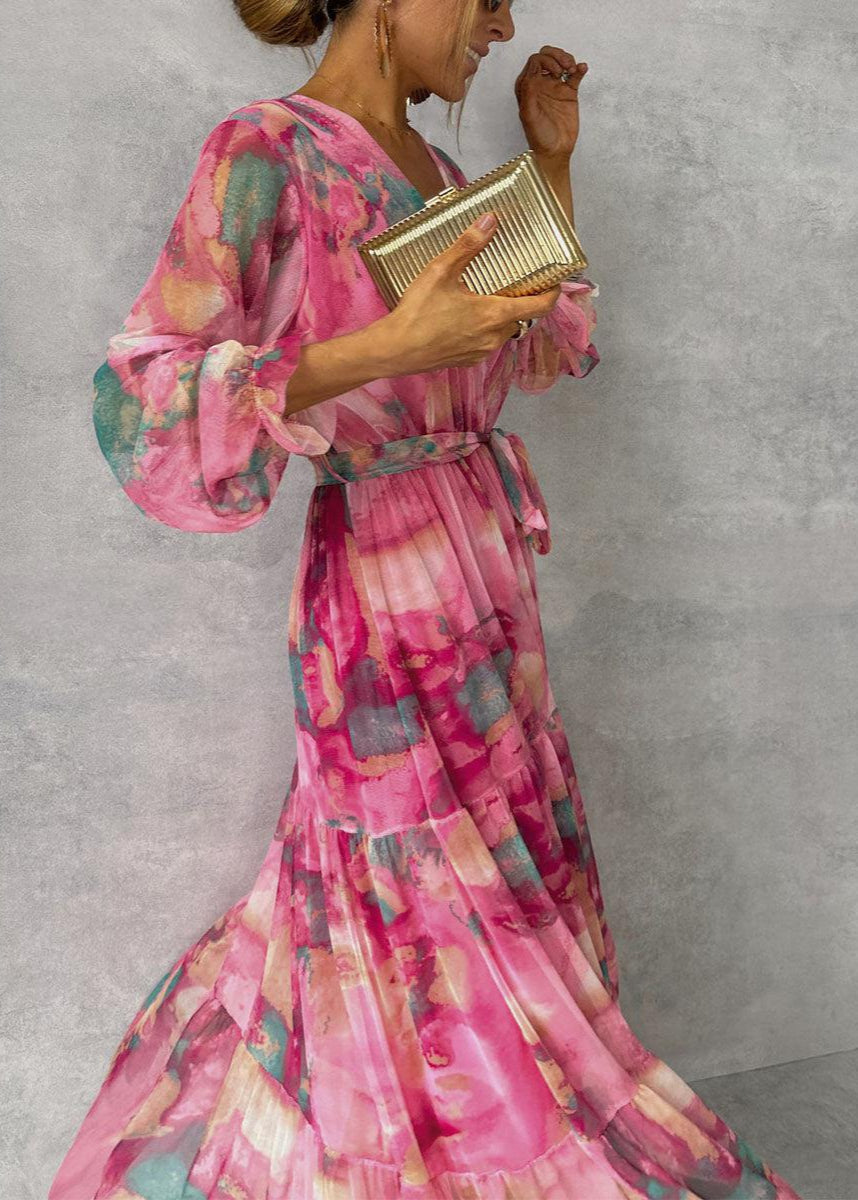 Mollie | Vestido maxi cruzado floral