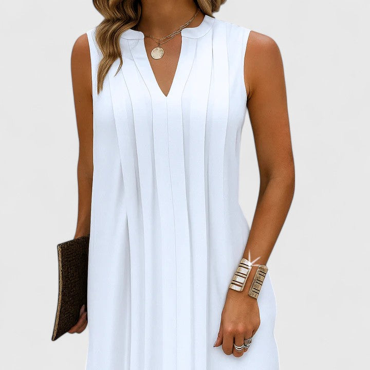 Clarhild™ | Elegantní lichotivé šaty s výstřihem do V