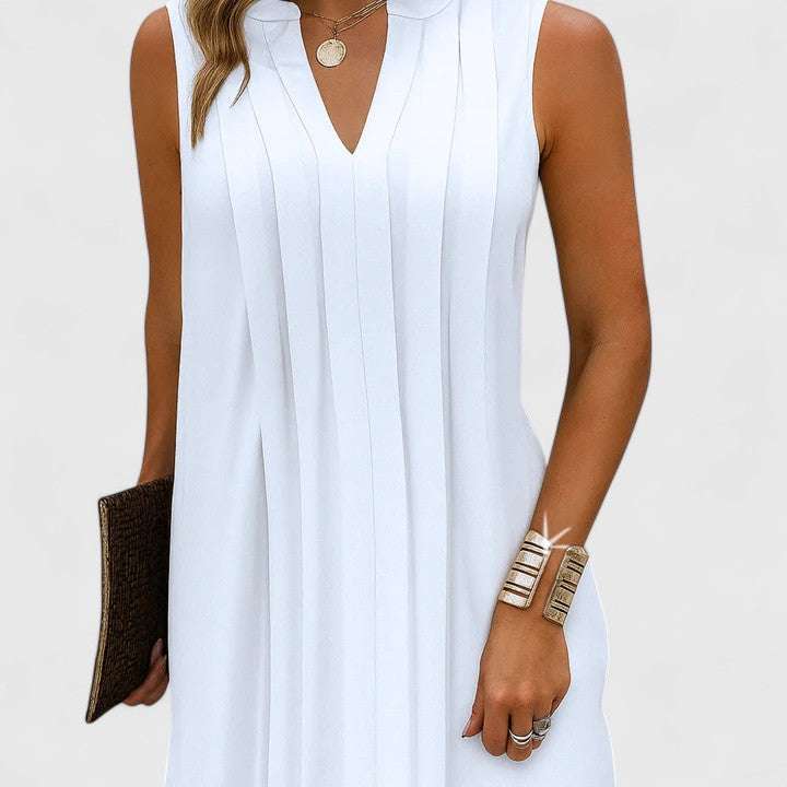 Clarhild™ | Elegantní lichotivé šaty s výstřihem do V