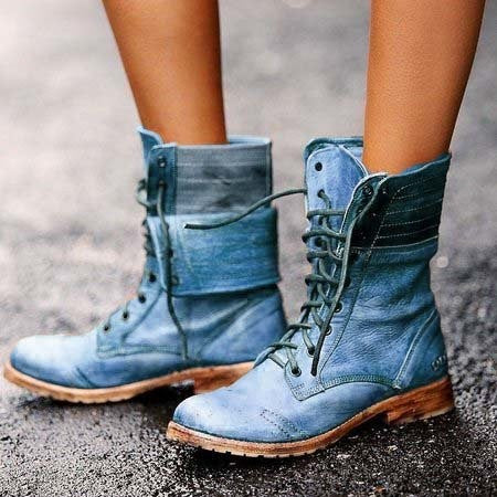 Rowena | Botas vintage con cordones para mujer