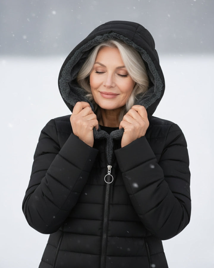 Lianda™ – Warm Fleece-Lined Puffer Coat with Flattering A-Line Fit