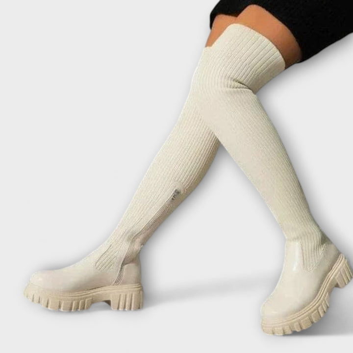 Lureva | Overknee Boots with Chunky Sole
