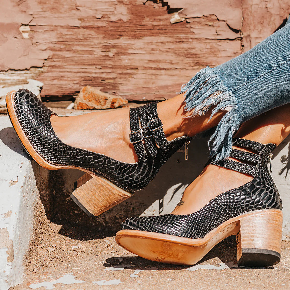 Timeless Vintage Leather Pumps