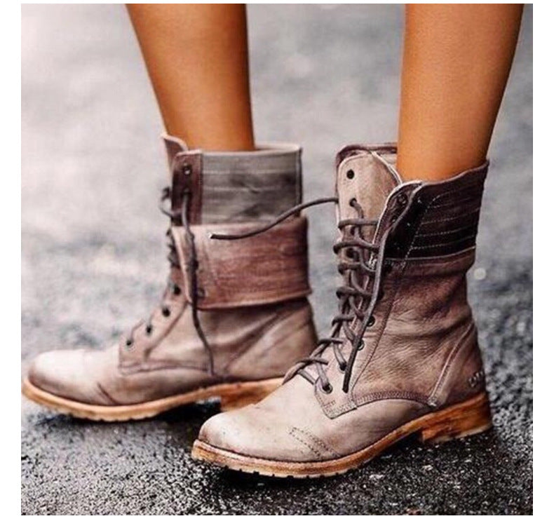 Rowena | Botas vintage con cordones para mujer