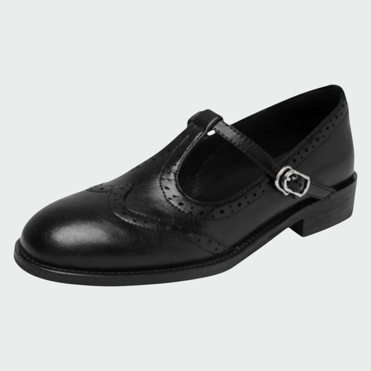 Olivia – Ballerines Mary Jane en cuir élégantes