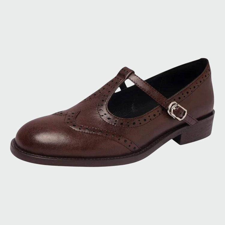 Olivia – Ballerines Mary Jane en cuir élégantes