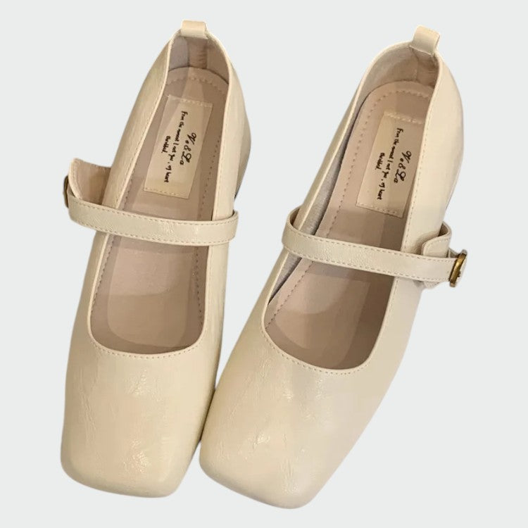 Olivia – Zapatos Mary Jane de punta cuadrada con tacón alto