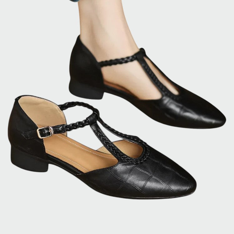 Olivia - Zapatos Mary Jane con punta y tira en T