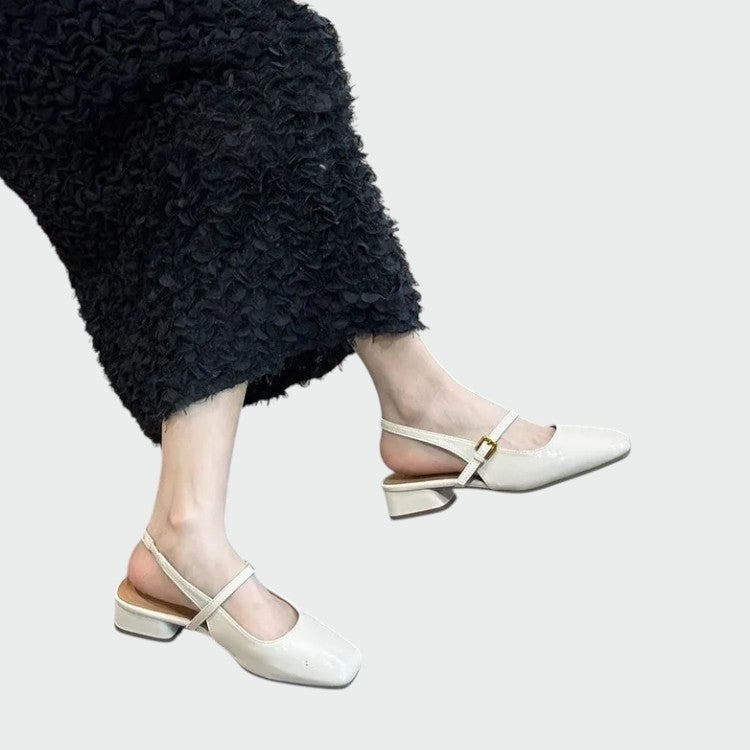 Olivia - Zapatos Mary Jane de punta cuadrada