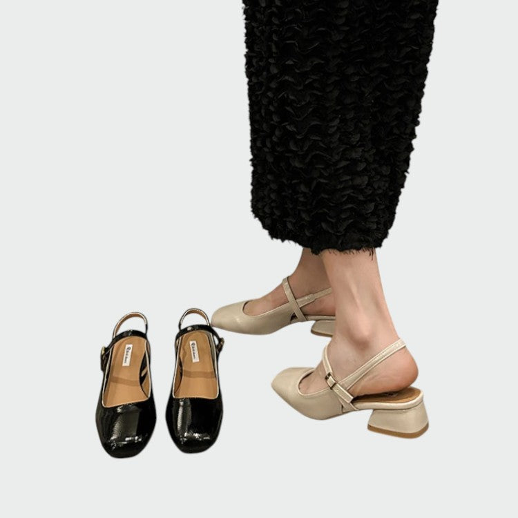 Olivia - Zapatos Mary Jane de punta cuadrada