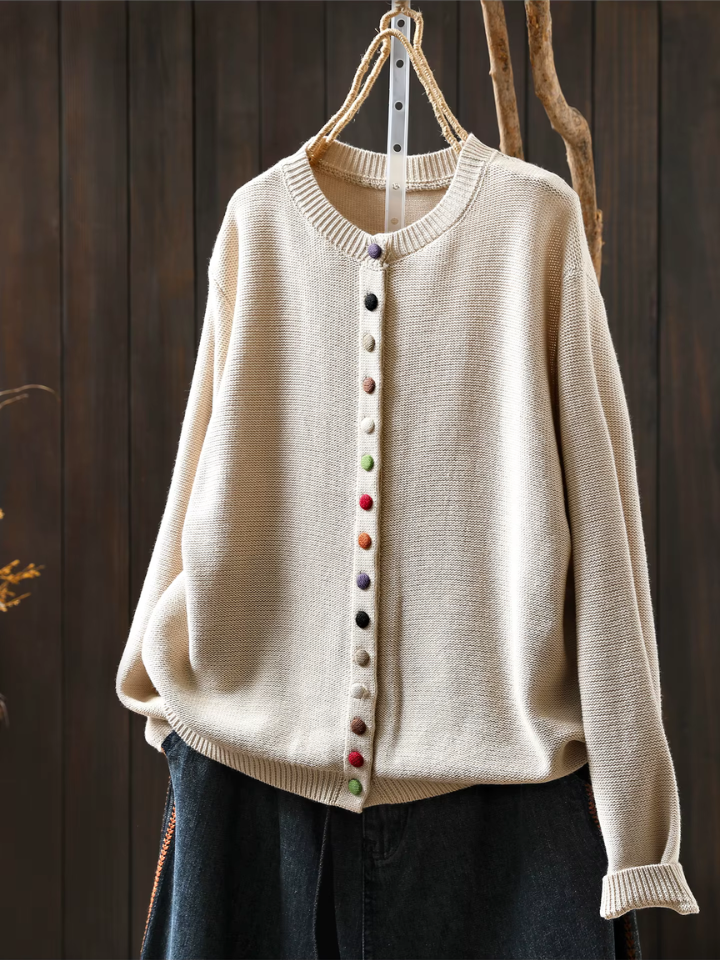 Erika | Elegant Knit Cardigan with Button Detail