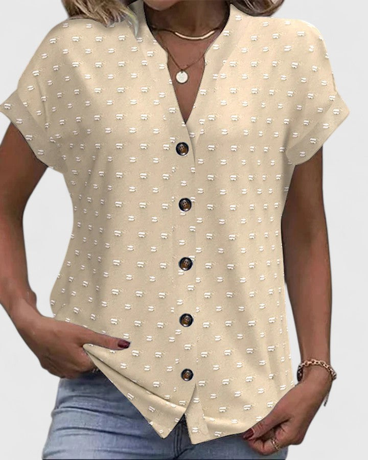 Miles | T-shirt col en V confortable