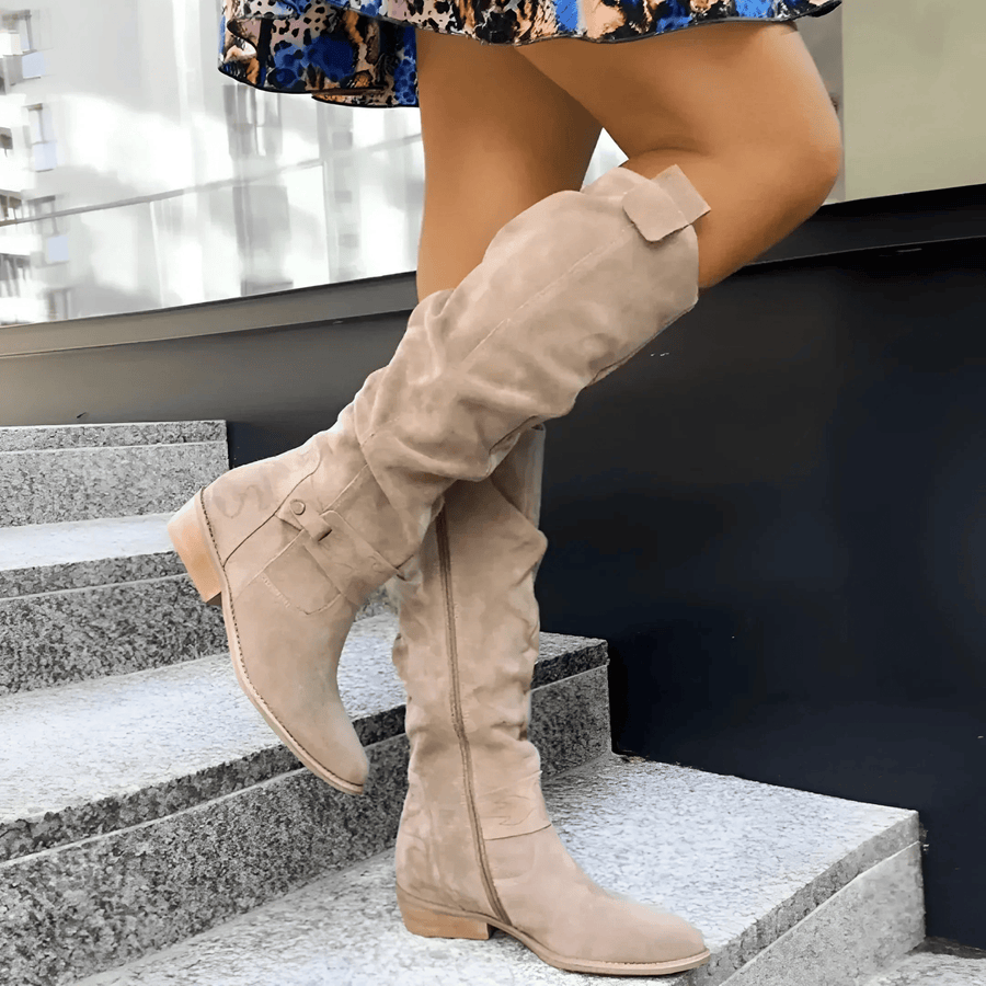 Claire® | Bottes hautes élégantes en daim