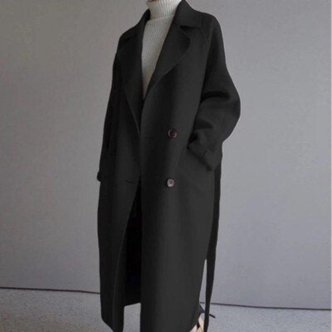 Clara Manteau Trench en Laine pour Femme