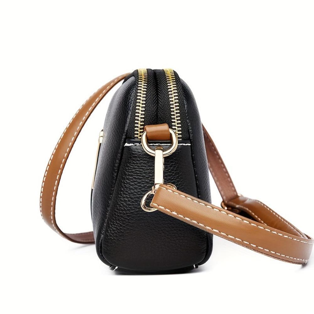 Bolso cruzado Mila con relieve Litchi