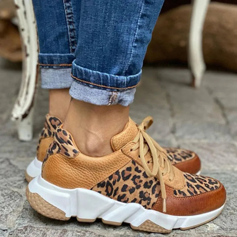 Crizzy – Pohodlné tenisky s leopardím vzorem