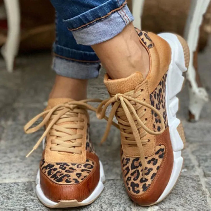 Crizzy – Pohodlné tenisky s leopardím vzorem