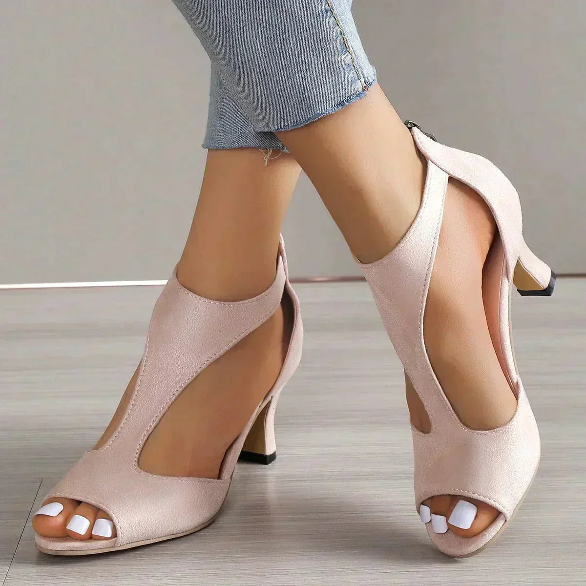 Moira – Sandalias de Tacón Alto con Cremallera (Copia)