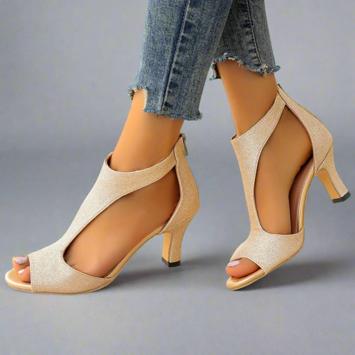 Heidrun | Elegant and comfortable heeled sandals