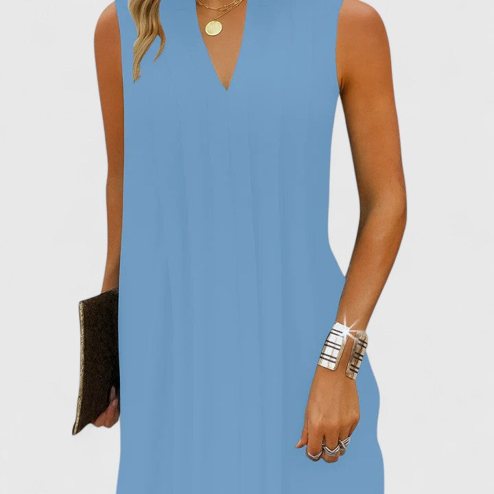 Clarhild™ | Elegantní lichotivé šaty s výstřihem do V
