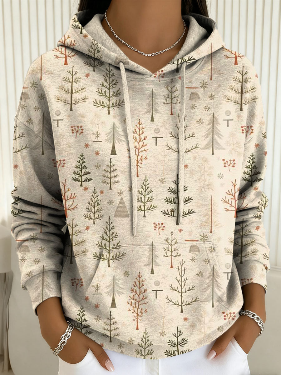 Annie | Sweat à capuche Forêt douillette
