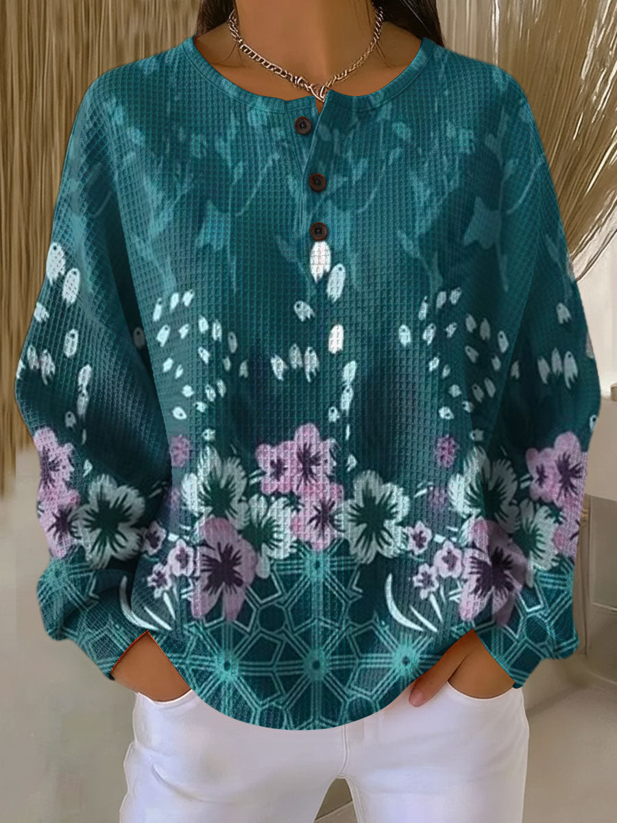 Nora | Pull à motif floral coloré