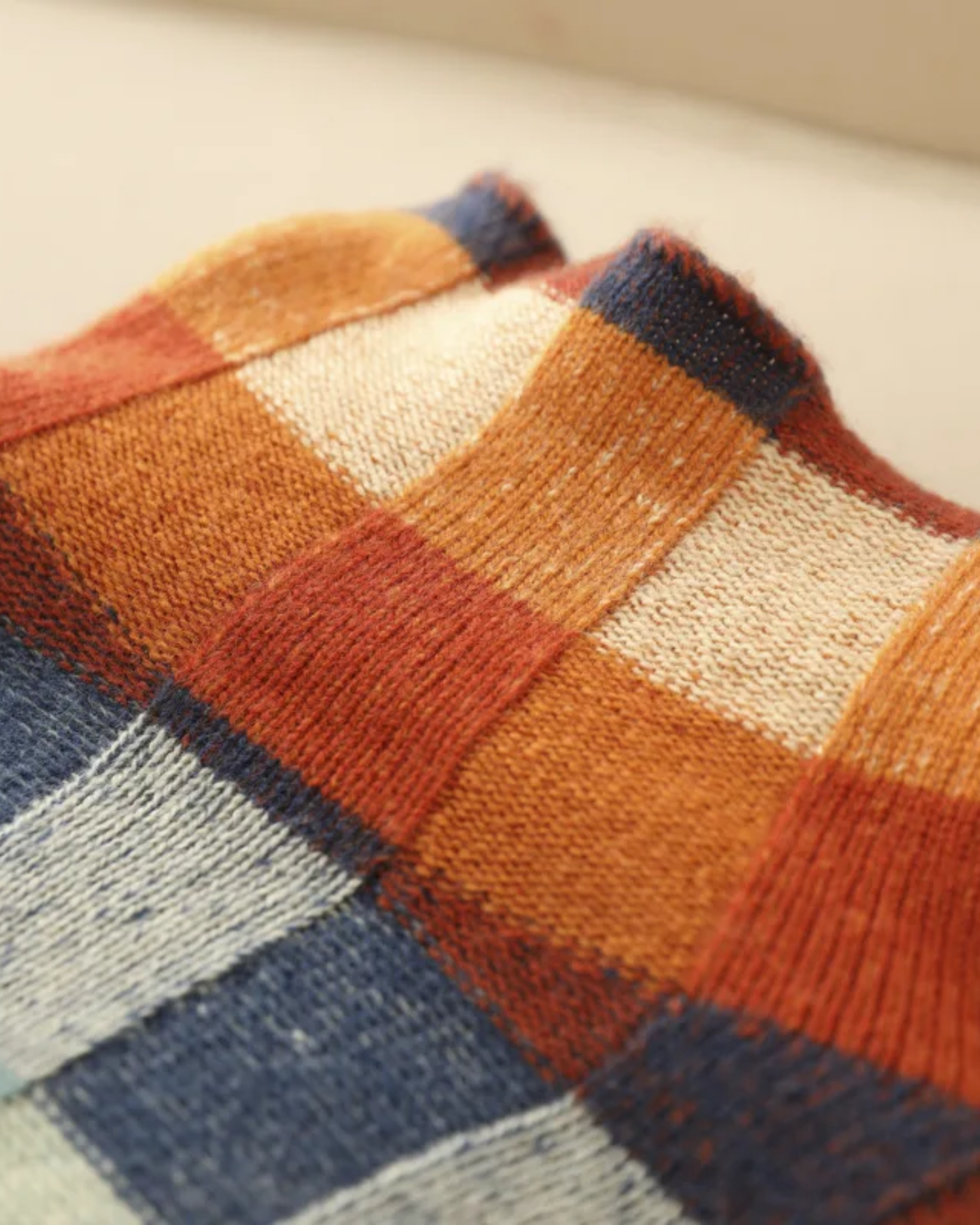 Madi - Col roulé en cachemire de luxe patchwork
