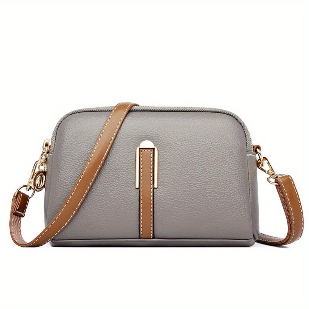 Bolso cruzado Mila con relieve Litchi