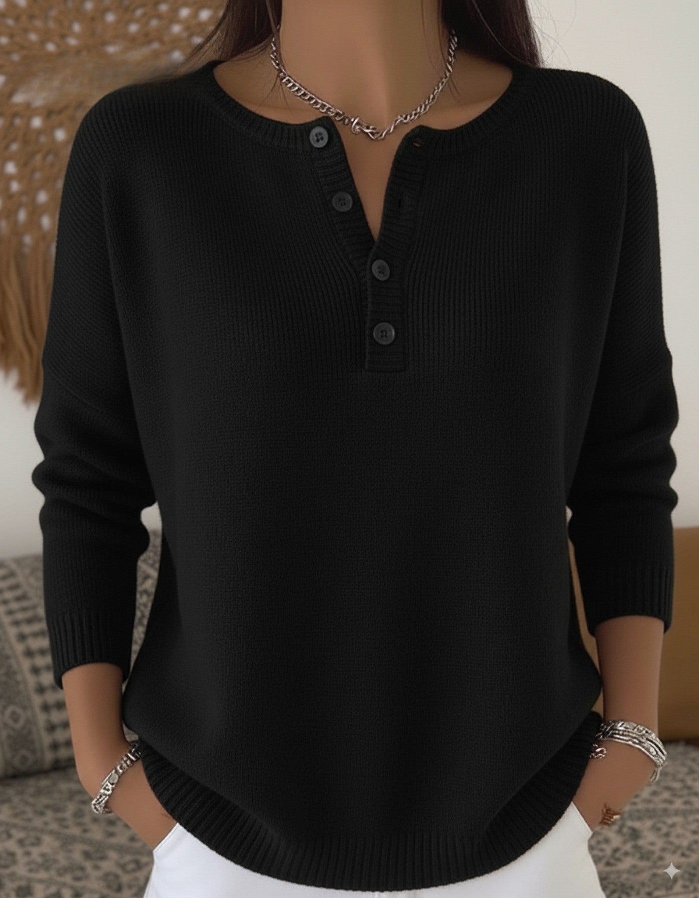 Iris | Pull uni doux