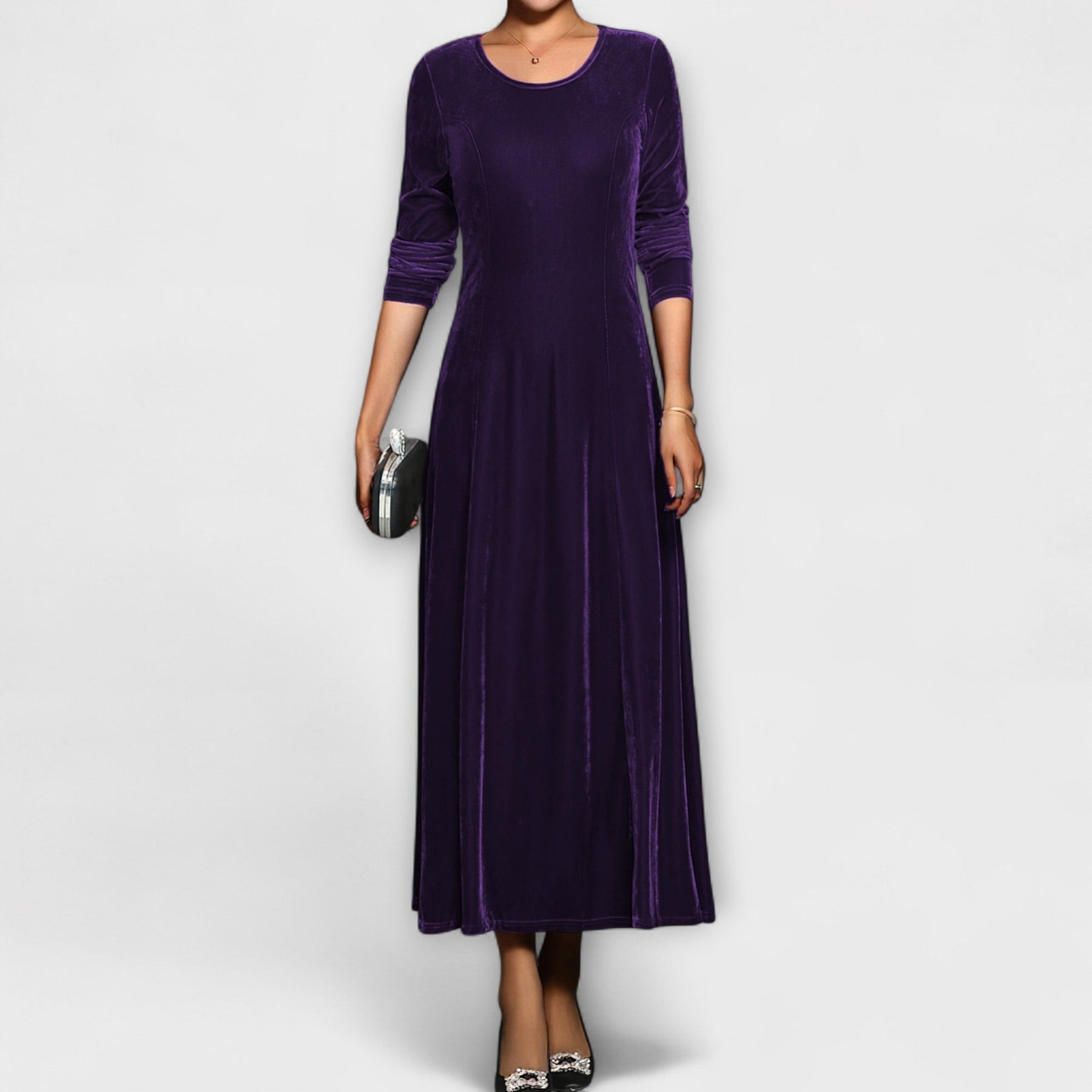 April - Soft Velvet Dress