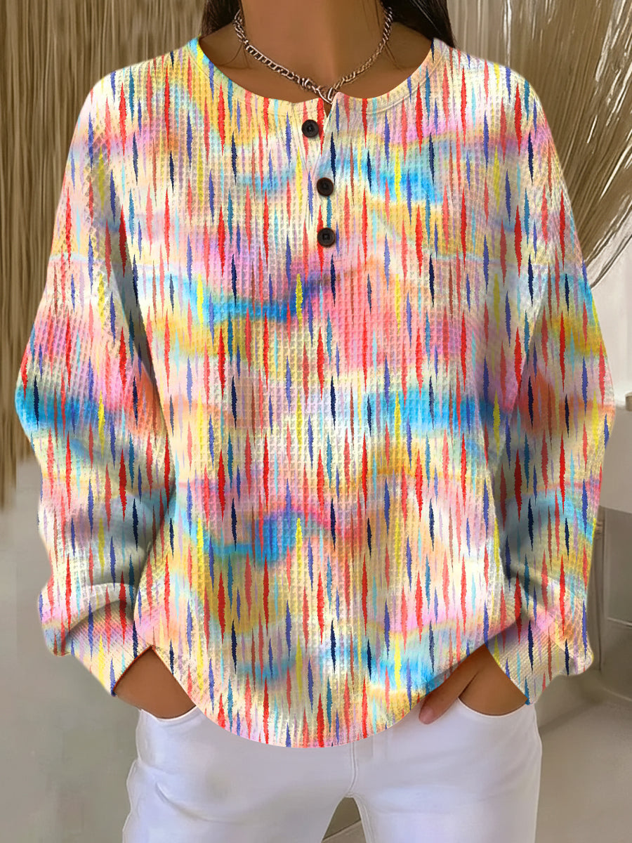 Sofia | Pull coloré à motif goutte de pluie