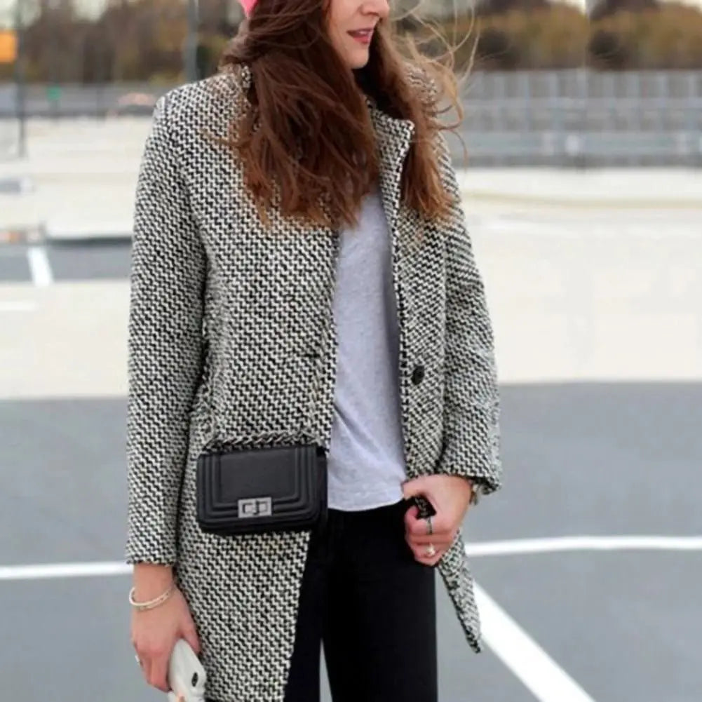 Evelyn - Abrigo Chic de Lana para Invierno