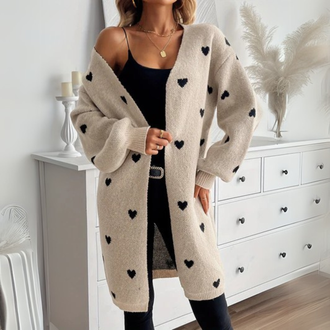 Julia | Kardigan se vzorem srdce