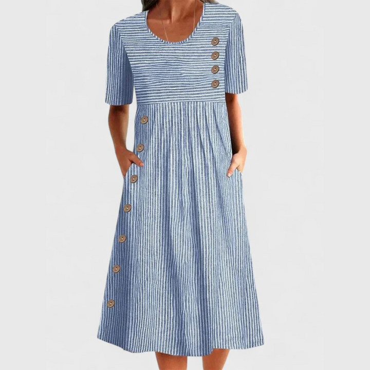 Willow | Striped Midi Dress