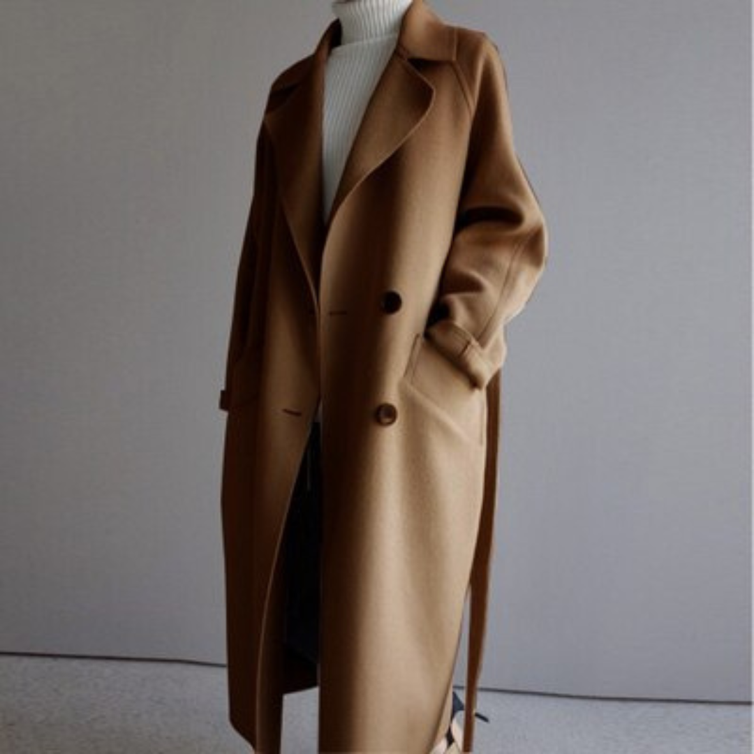 Clara Manteau Trench en Laine pour Femme