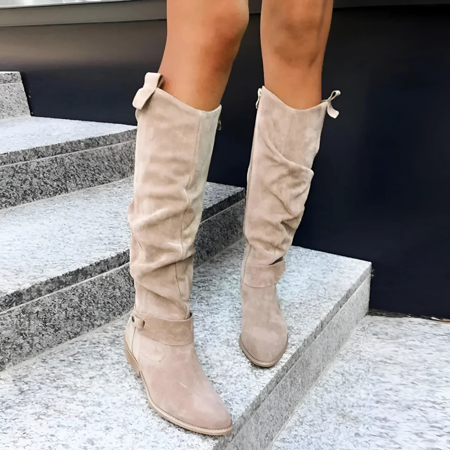 Claire® | Bottes hautes élégantes en daim