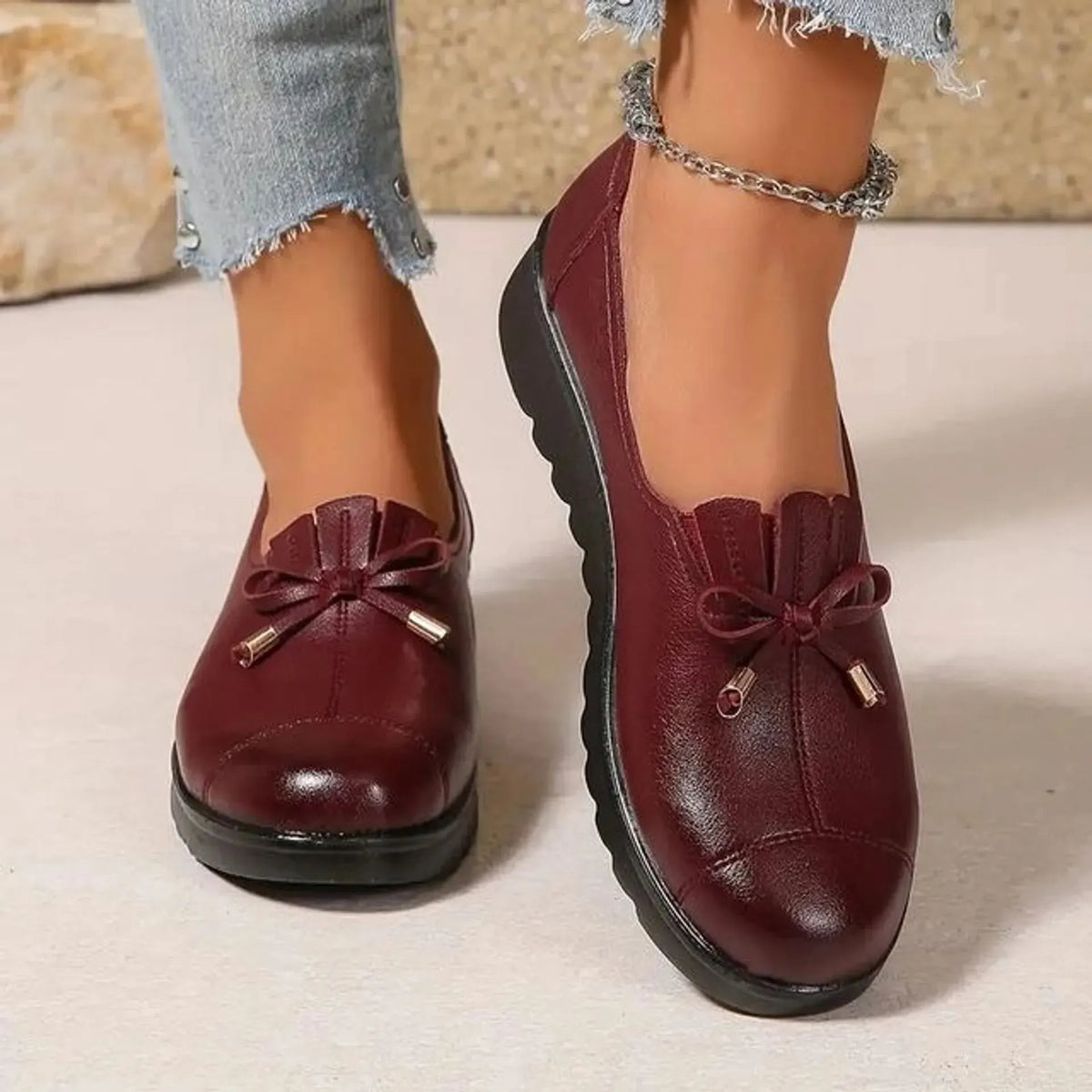 Inez - Cushioned Slip-On Loafers