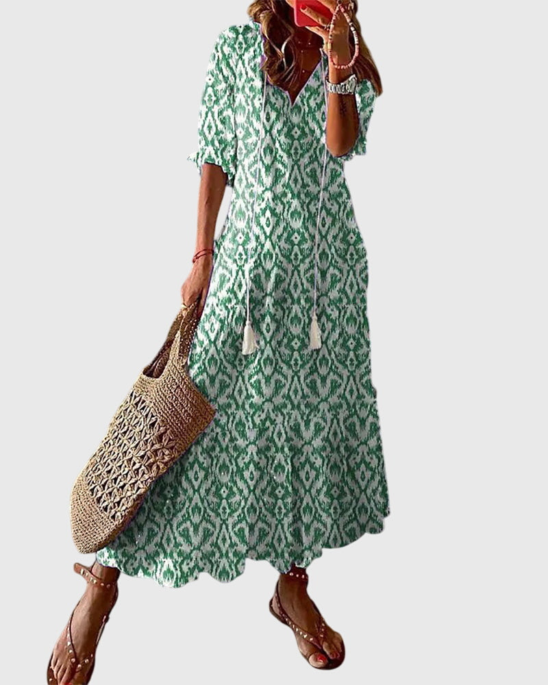 Amalia™ | Vestido Boho Vintage de Verano
