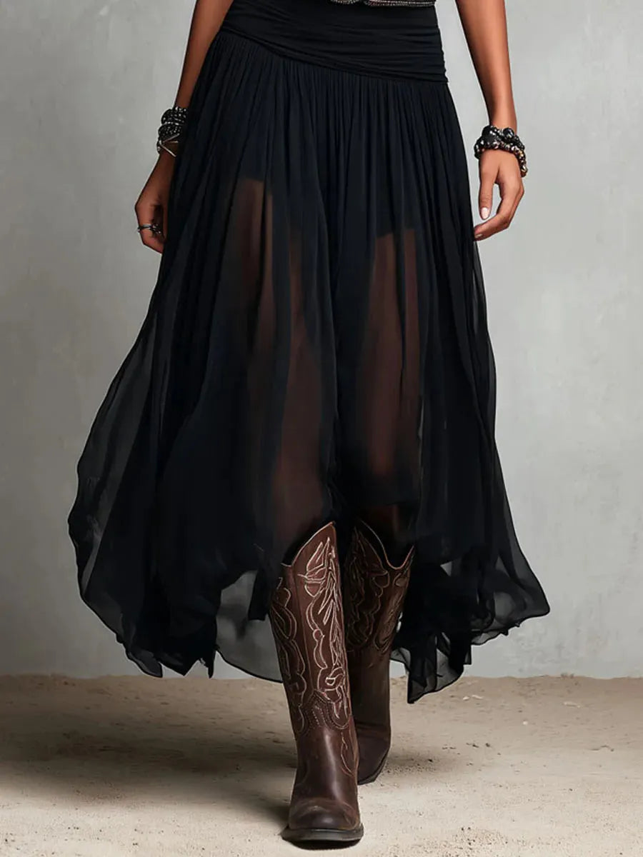 ENSEMBLE EUPHORIE - Elegant Double Layer Dress
