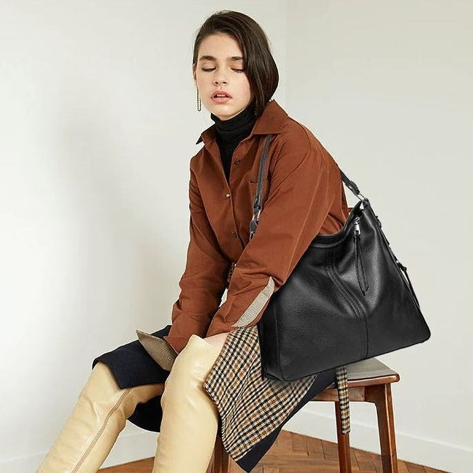 Cécile - Sac fourre-tout en cuir élégant
