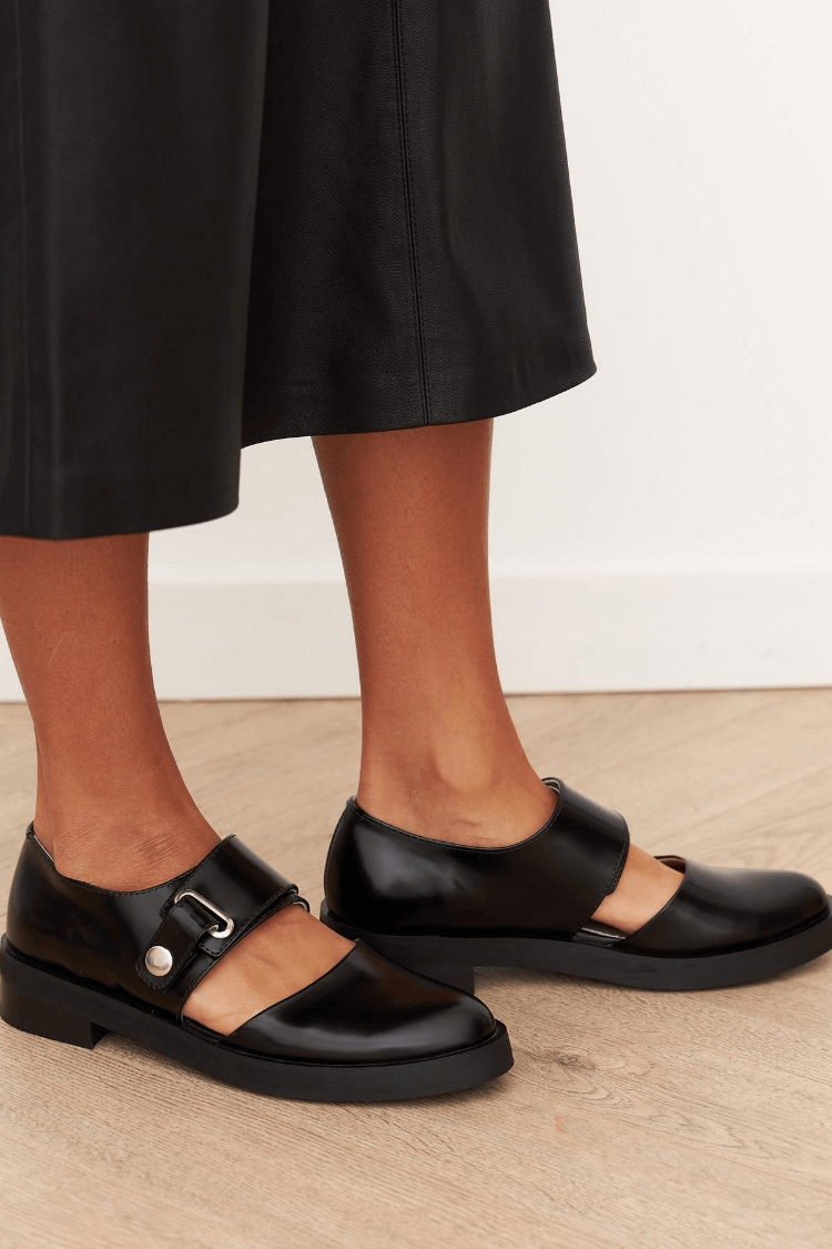 Angela | Mocassins à Boucle Noirs
