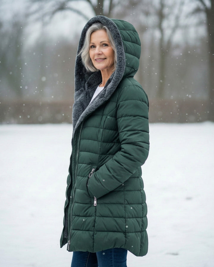 Lianda™ – Warm Fleece-Lined Puffer Coat with Flattering A-Line Fit